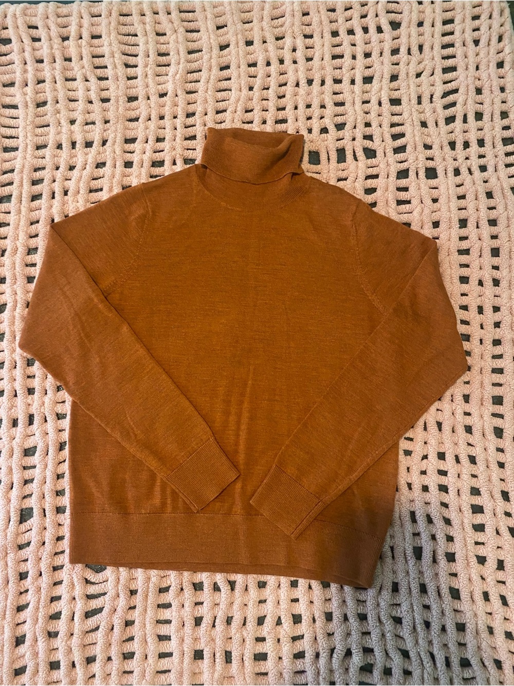 Pendleton Women's Cowl/Turtleneck Sweater in Rust